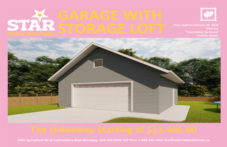 240209 Garage with Storage Loft 