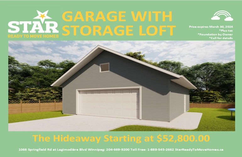 240306 Garage with Storage Loft 
