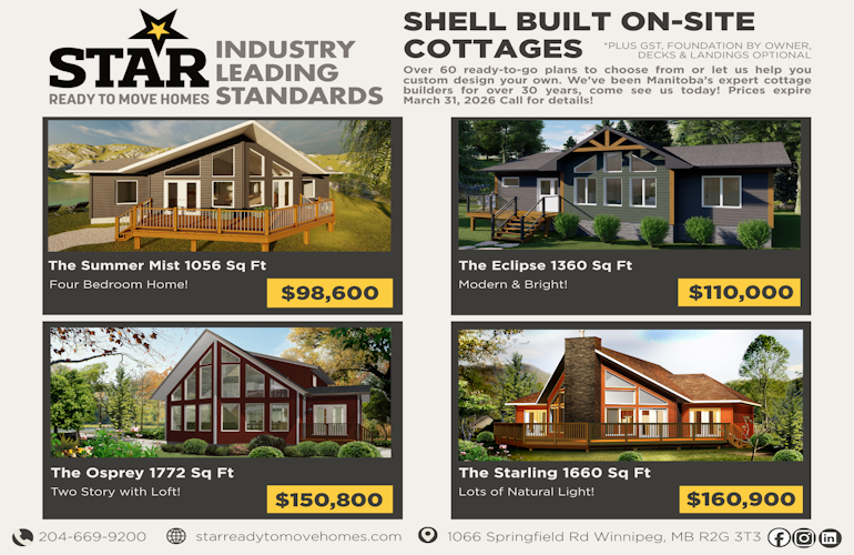 Shell Built On-Site Cottages